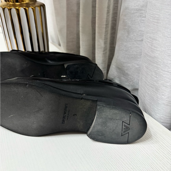 Emporio Armani Sleek Black Tassel Loafers for Men - Picture 7 of 11